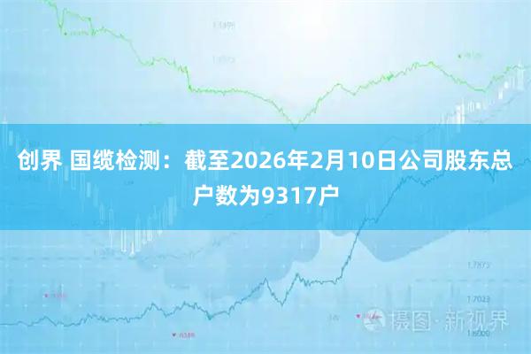 创界 国缆检测：截至2026年2月10日公司股东总户数为9317户