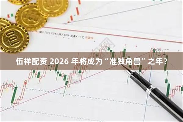 伍祥配资 2026 年将成为“准独角兽”之年？